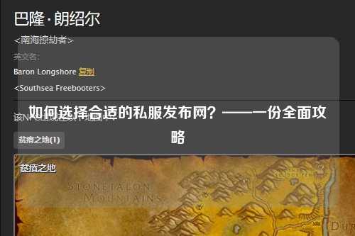 如何選擇合適的私服發(fā)布網(wǎng)？——一份全面攻略
