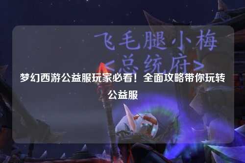 夢幻西游公益服玩家必看！全面攻略帶你玩轉(zhuǎn)公益服